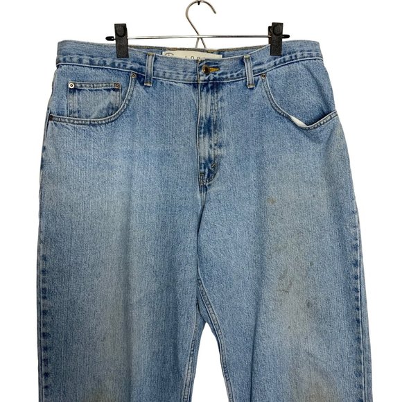 Arizona Blue Jeans Light Wash Denim Pants Loose Fit Relaxed Bootcut 38 x 30 - Picture 2 of 9